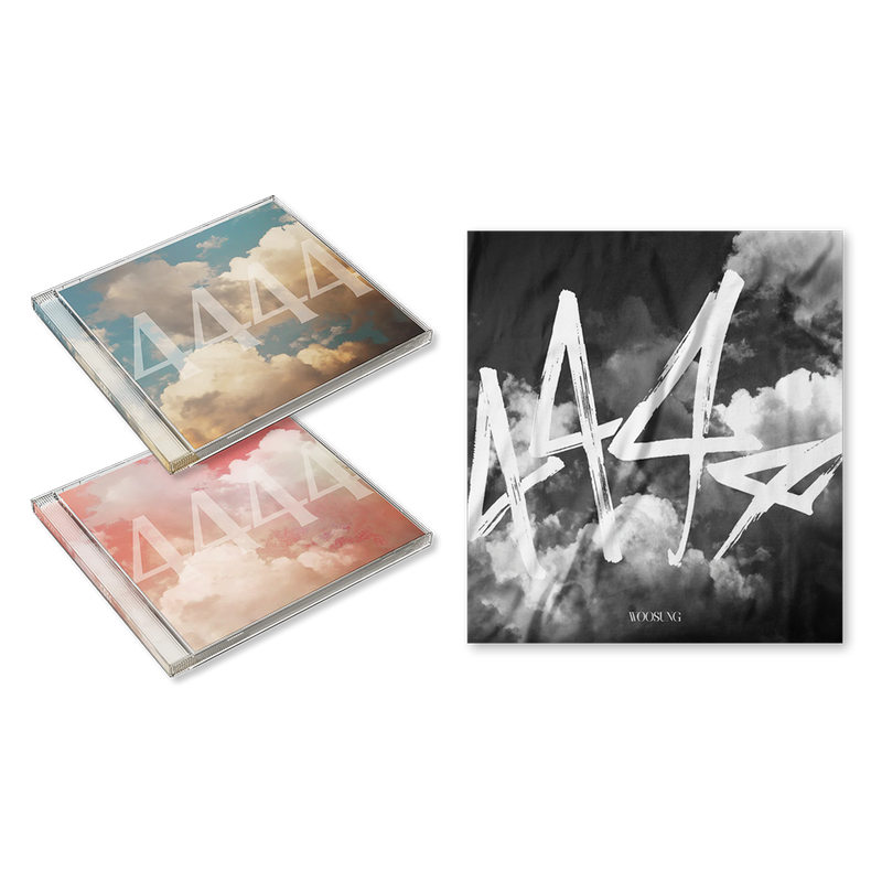 [REBORN Pack][US/Global] WOOSUNG 2nd Album '4444' Jewel Case + '4444' Bandana